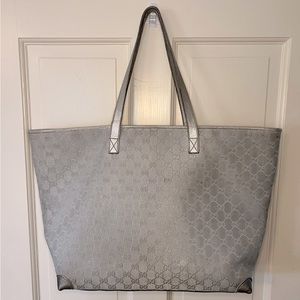 Gucci GG Platinum Tote Canvas